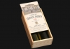 Ξυλοκιβώτια για κρασιά με συρταρωτό καπάκι 2 φιαλών Wooden-pack for wine with sliding lid